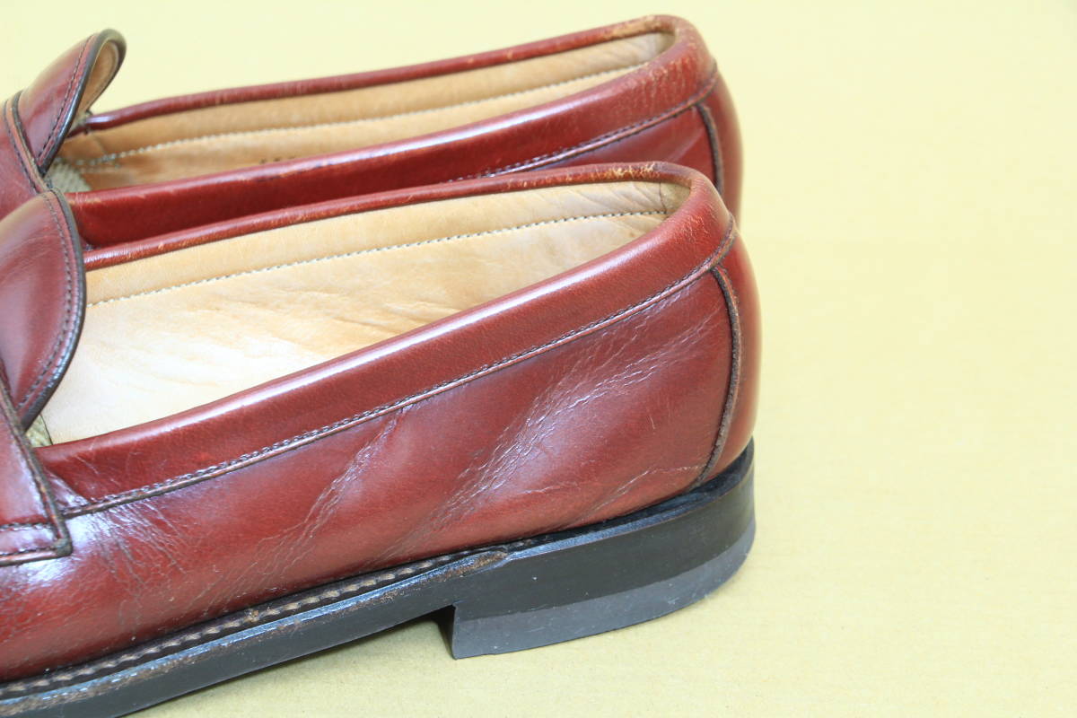 REGAL リーガル コインローファー 内寸実測約25.5cm ブラウン マホガニー 茶系 レザー 革靴 衣1214-20_画像6