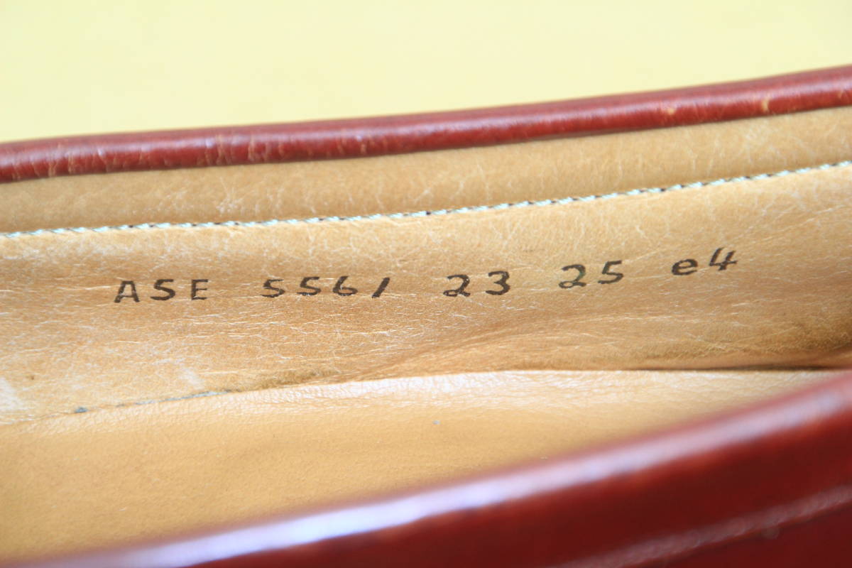 REGAL リーガル コインローファー 内寸実測約25.5cm ブラウン マホガニー 茶系 レザー 革靴 衣1214-20_画像8