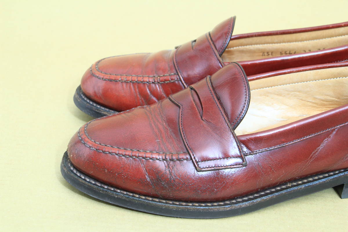 REGAL リーガル コインローファー 内寸実測約25.5cm ブラウン マホガニー 茶系 レザー 革靴 衣1214-20_画像5