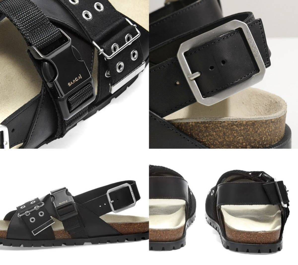 新品 41 A.P.C. × sacai ジュールサンダル アーペーセー サカイ Vibram