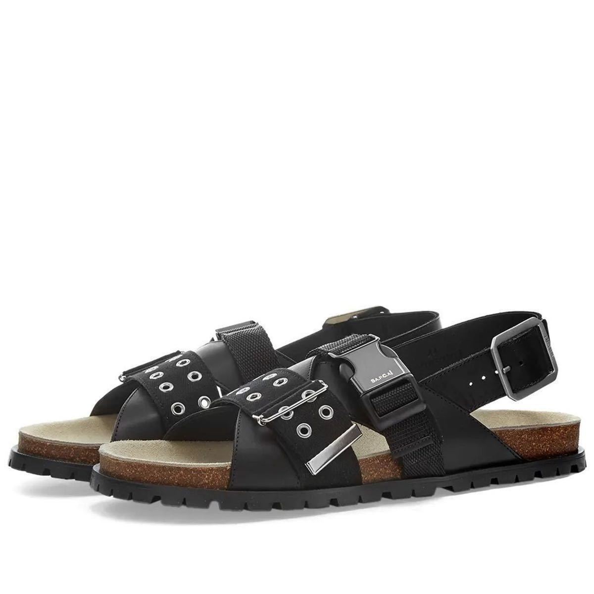 新品 41 A.P.C. × sacai ジュールサンダル アーペーセー サカイ Vibram