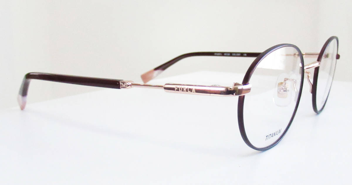 *FURLA Furla * woman glasses frame VFU-657J * color 0307( mat bordeaux / pink gold )