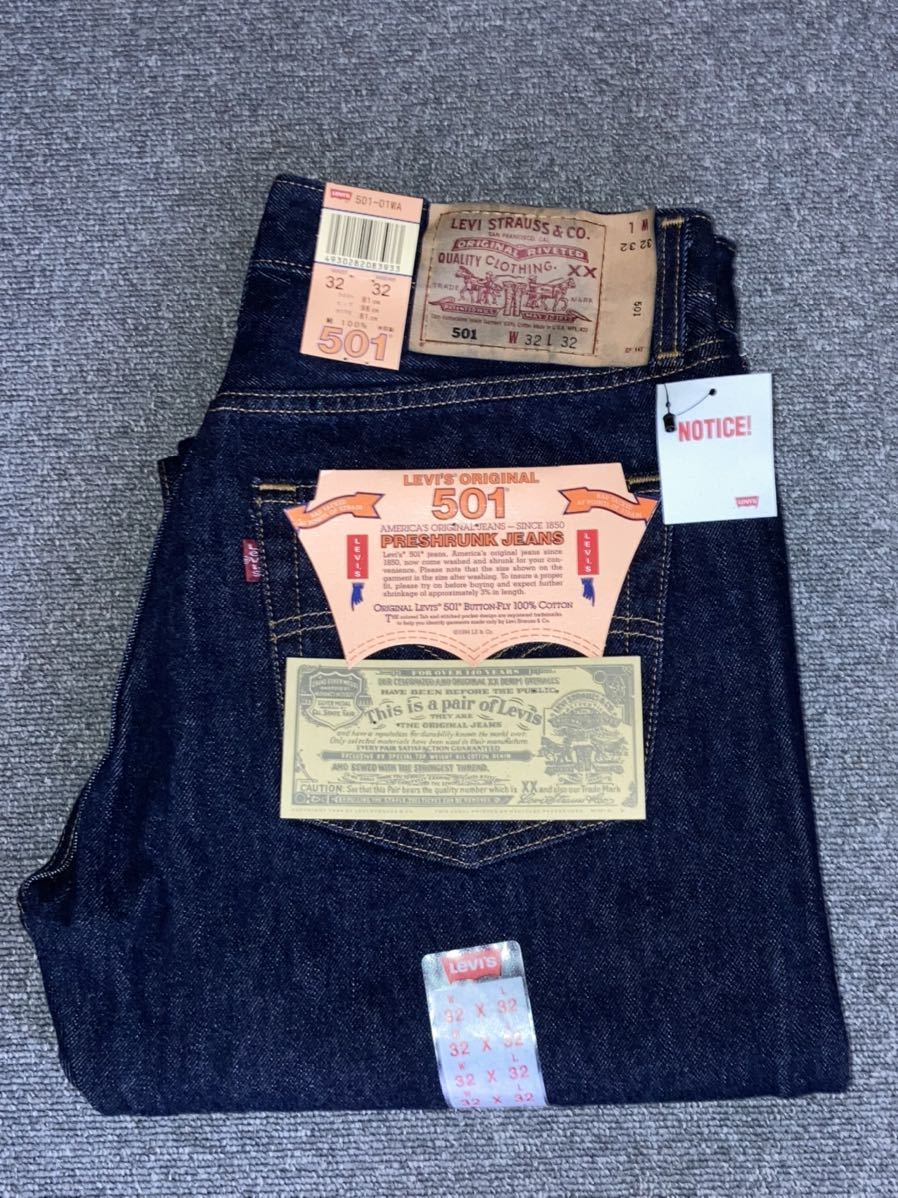 W32]デッドストック Levi's 501 USA製 00年7月製 新品 アメリカ製 米国