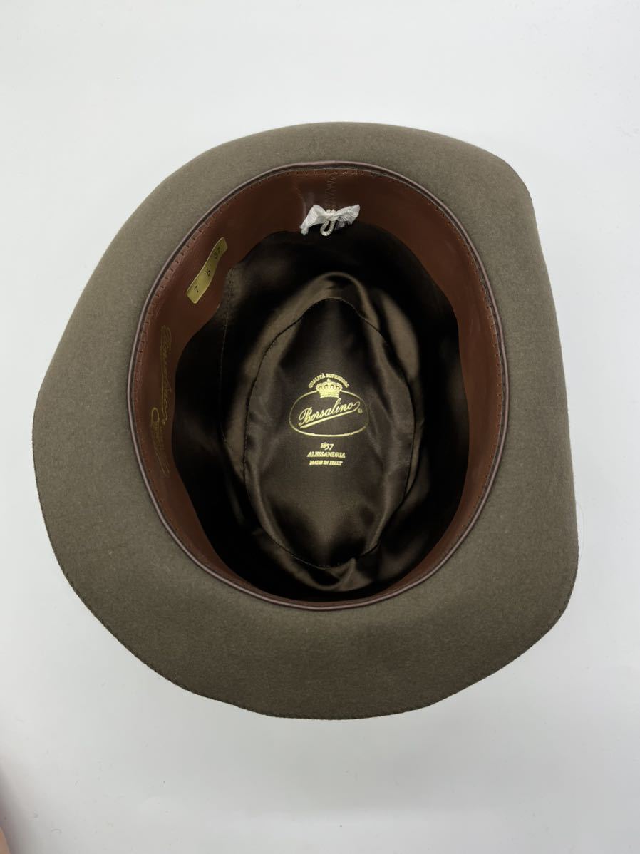 グッドふとんマーク取得 帽子 Borsalino ボルサリーノ 本革 リアル