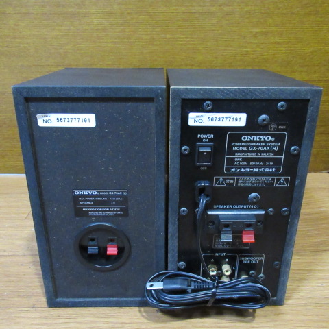ONKYO GX-70AX SPEAKER amplifier built-in PC speaker ( black