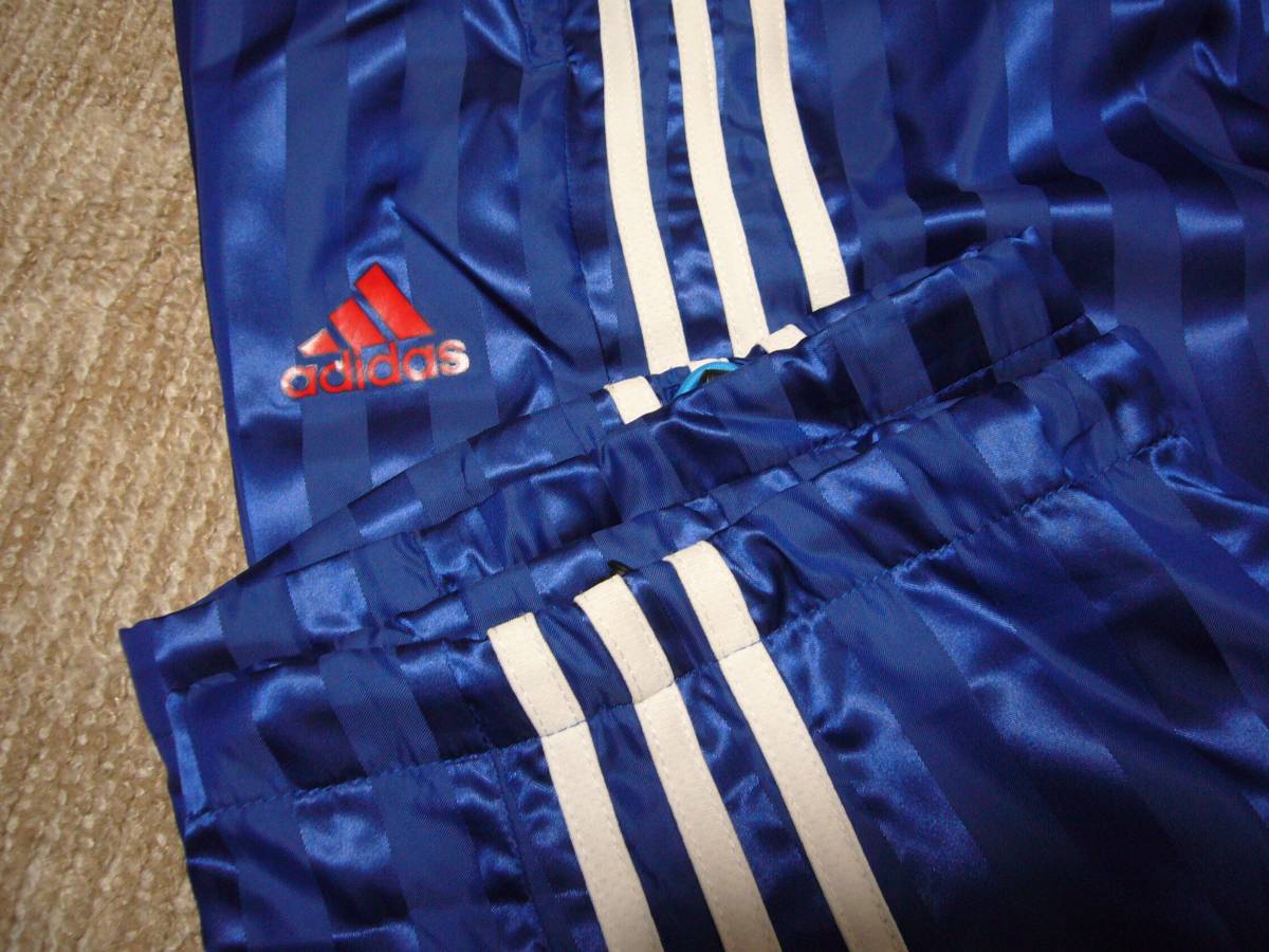  Adidas тень полоса с хлопком обратная сторона ворсистый нейлон верх и низ синий белый M