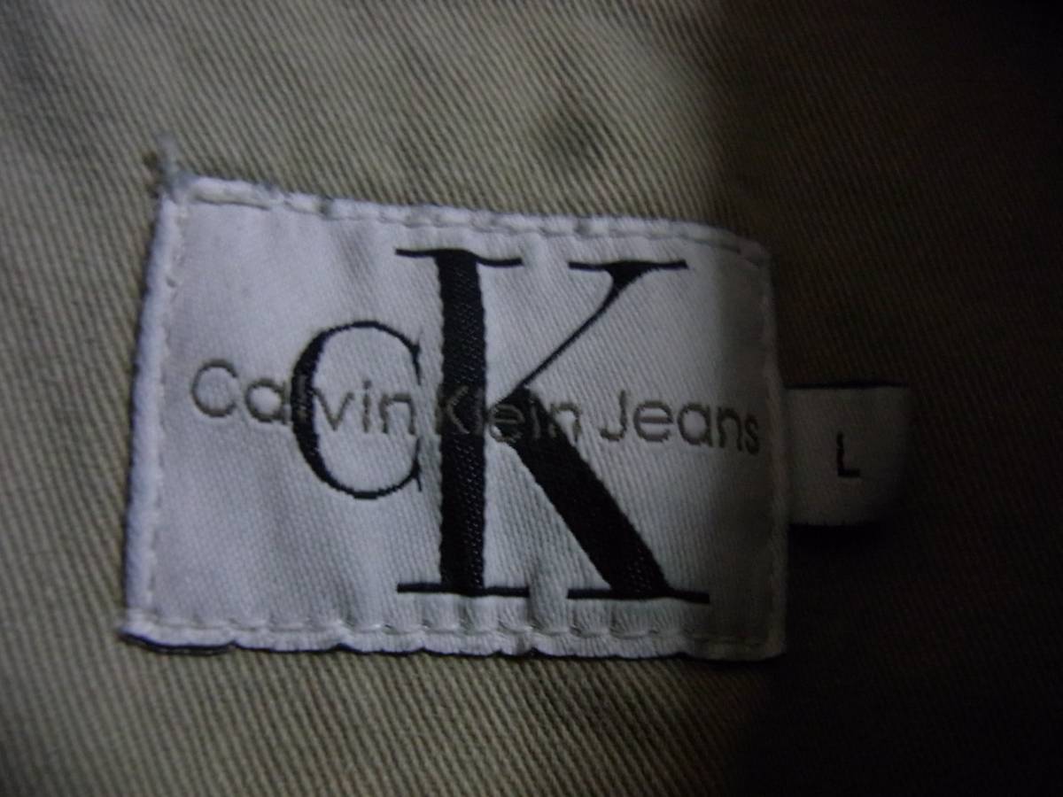 usa製 90s calvin klein jeans カルバンクライン　ジーンズ　デニムジャケット L　アイスブルー　裏地付き_画像5