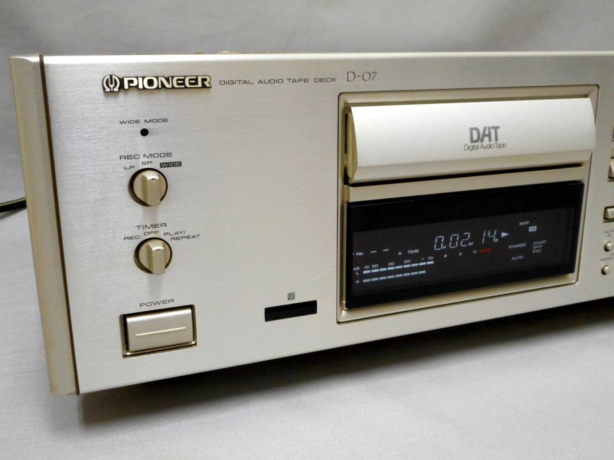  name machine!Pioneer Pioneer DAT deck D-07 remote control manual attaching 96kHz high sampling correspondence operation OK