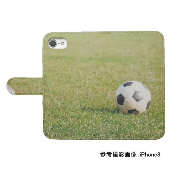 iPhone7 plus/iPhone8 plus　スマホケース 手帳型 プリントケース サッカー フットボール 蹴球 スポーツ_画像2