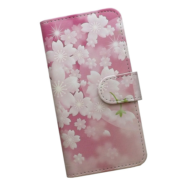 iPhone12/iPhone12Pro　スマホケース 手帳型 プリントケース 桜 ピンク 花柄 和柄 花_画像1