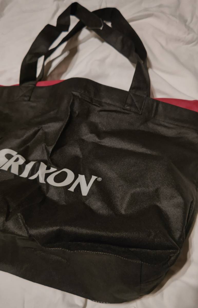 SRIXON 不織布トートバッグ 黒 大容量 ショッピングバッグ エコバッグ スリクソンの画像2