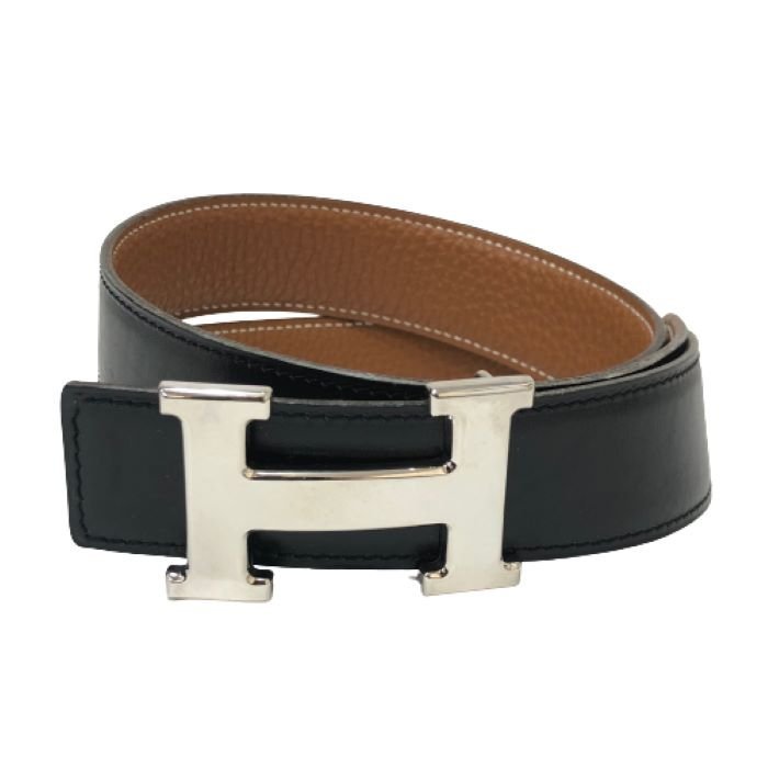 エルメス HERMES コンスタンス Hベルト 75 リバーシブル シルバー金具
