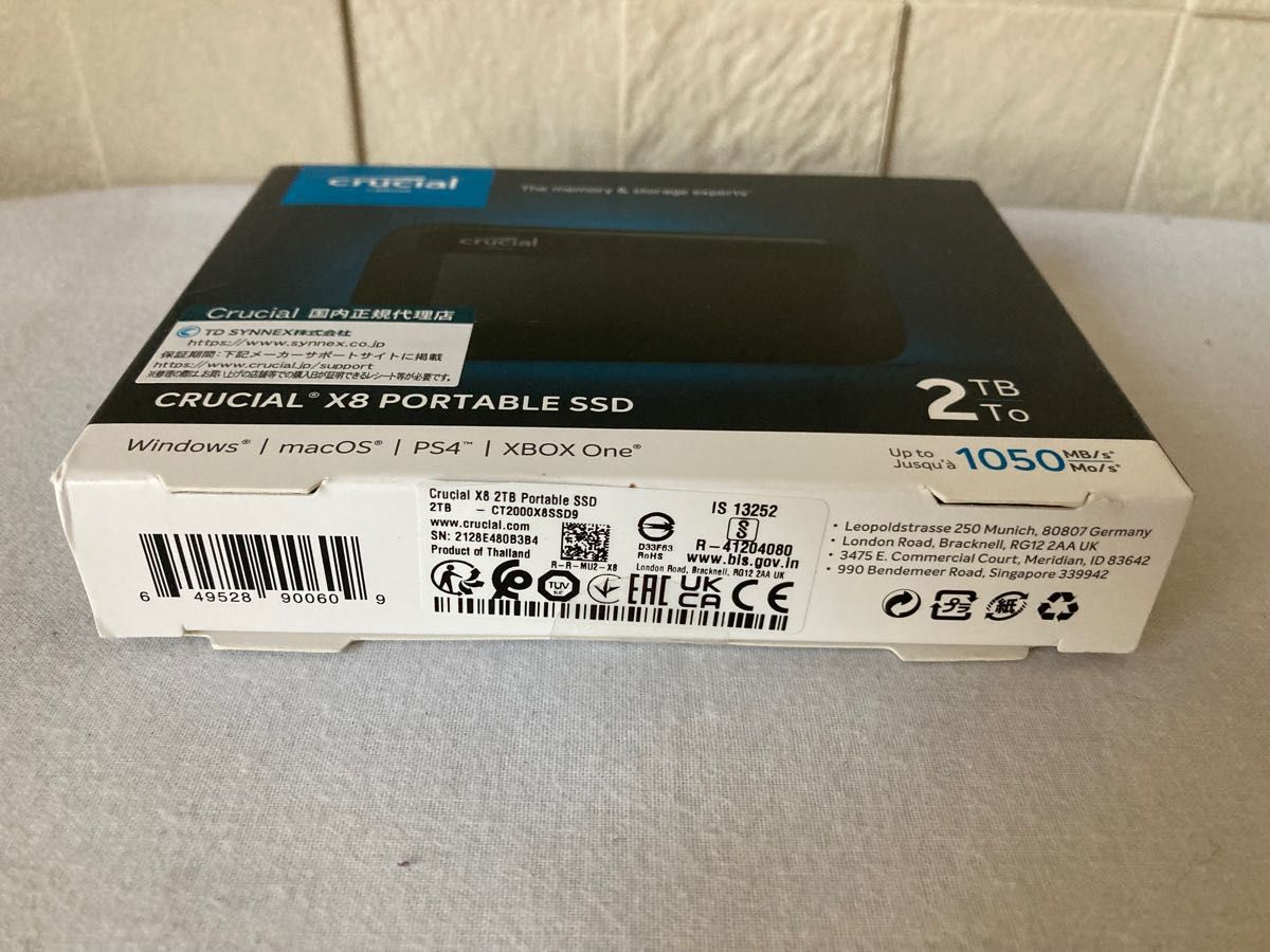 新品未開封】Crucial X8 外付け SSD 2TB｜PayPayフリマ
