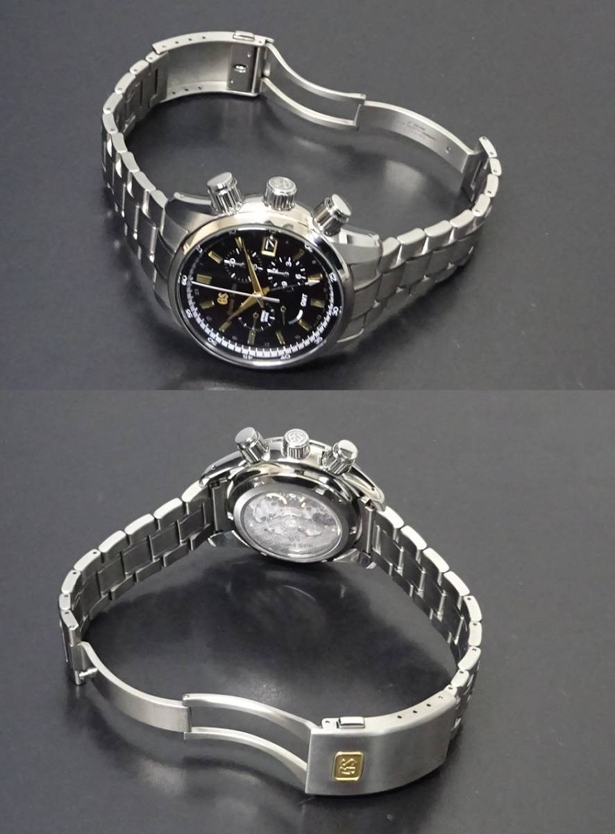 美品 高島屋購入 希少 マスターショップ限定 SEIKO グランドセイコー スプリングドライブ クロノグラフ SBGC205 チタン 箱保あり 本物_画像6