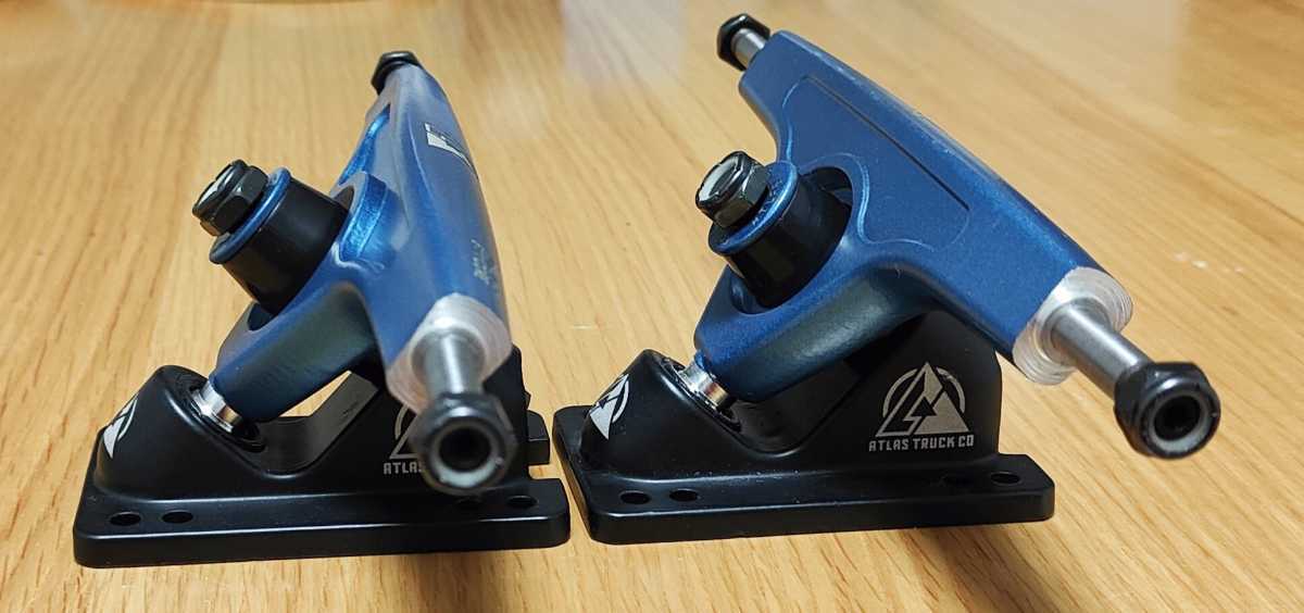 Atlas Ultralight 48 Degree Blue Steel Trucks アトラス トラック リバースキングピン RKP ダウンヒル フリーライドの画像5