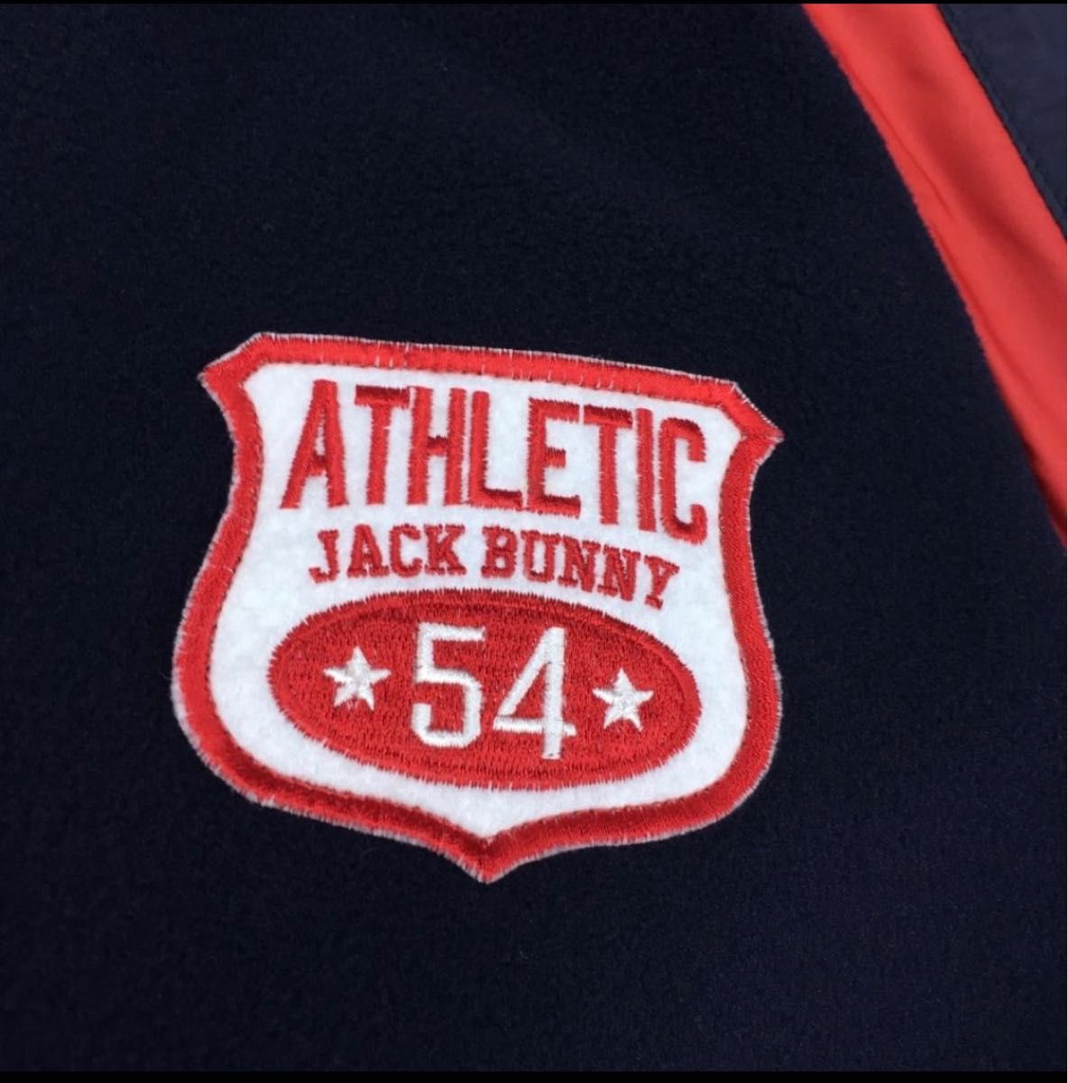 【美品】Jack Bunny 中綿リバーシブルブルゾン レッド×ネイビー スニード サイドジップ レディース2(L) ゴルフウェア