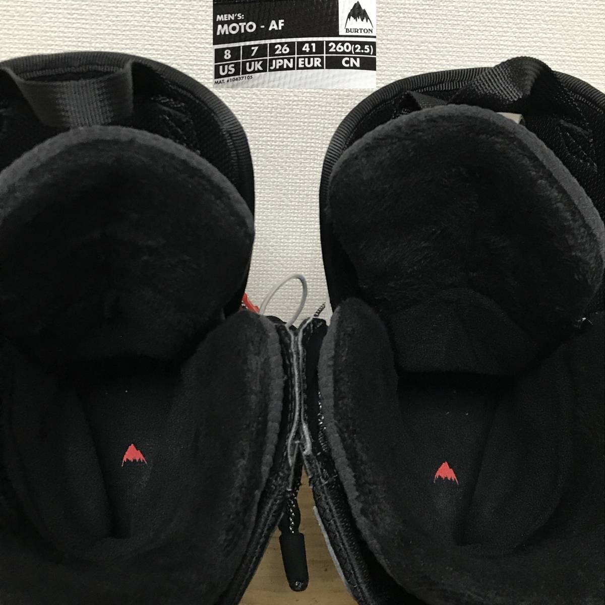 オープニング 大放出セールスノーボード美品 2020年モデル BURTON MOTO AF ASIAN-FIT ブーツ 26.0cm 黒 BLACK バートン モト アジアンフィット スノーボード スノボ