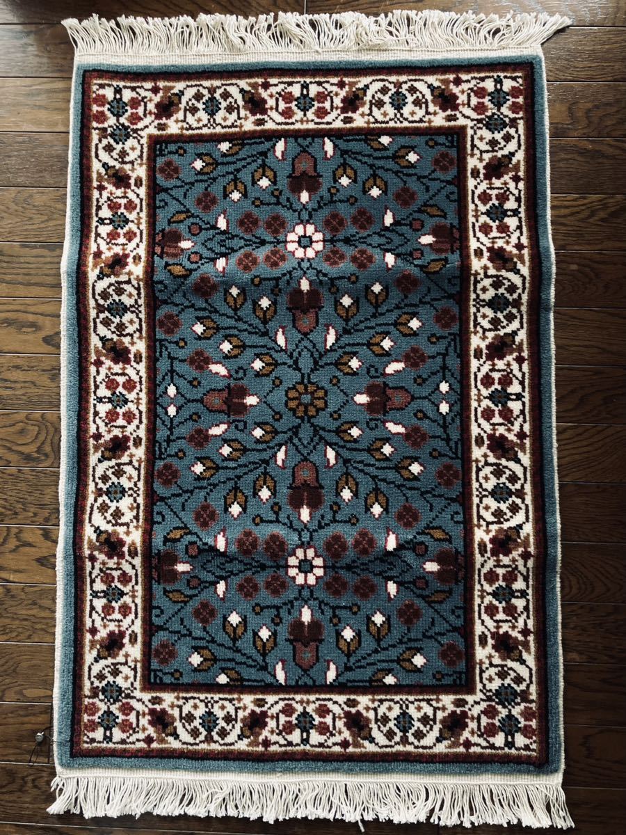 新品◆トルコ　KAYSERI カイセリ絨毯　玄関マット　絨毯　ラグ　WOOL/COTTON ウールコットン_画像1