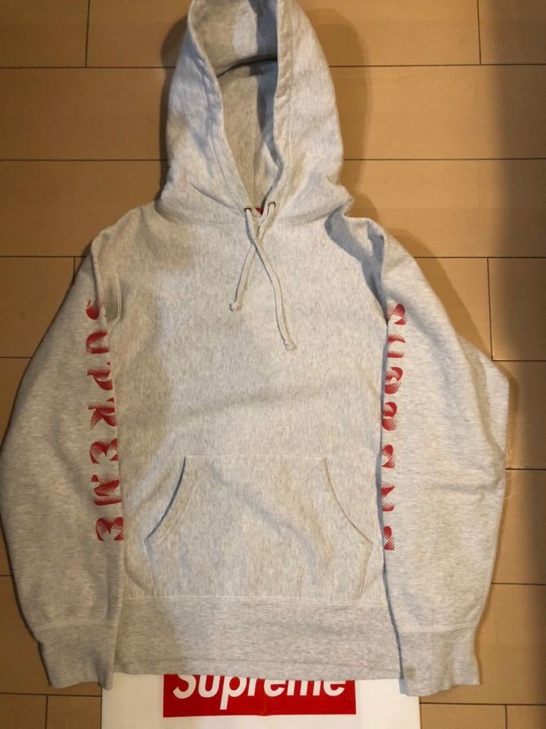 supreme 18aw gradient sleeve hooded sweatshirt s シュプリーム