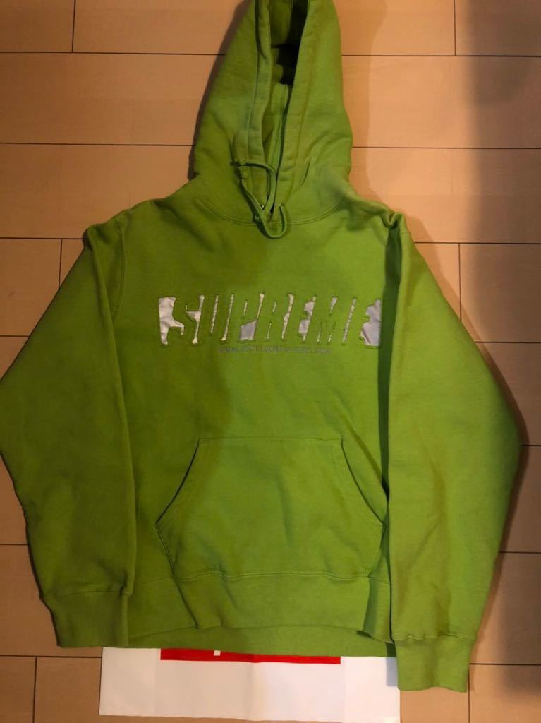 100%安い supreme supreme reflective Hooded Malcolm cutout hooded ...
