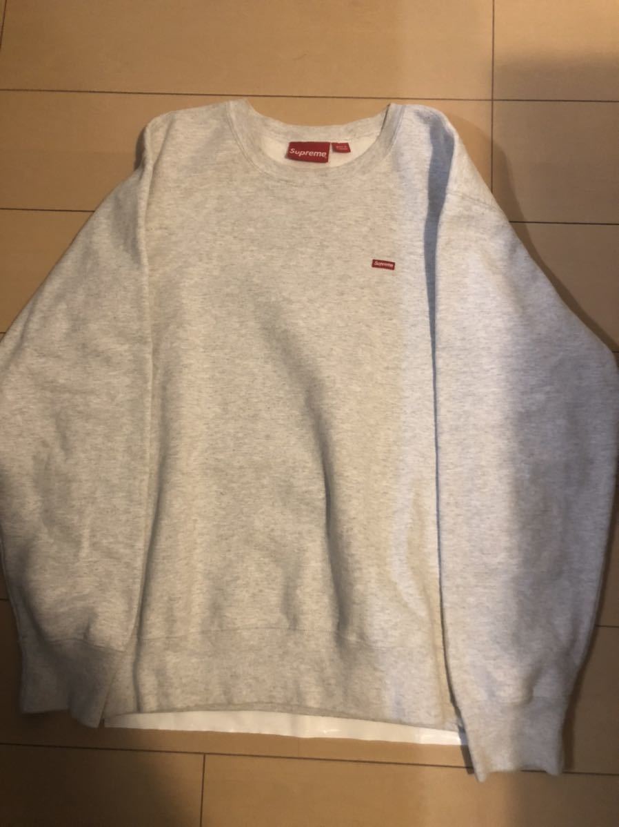 国内最安値！ Fall Supreme Supreme Small Shirt Box Grey Crewneck