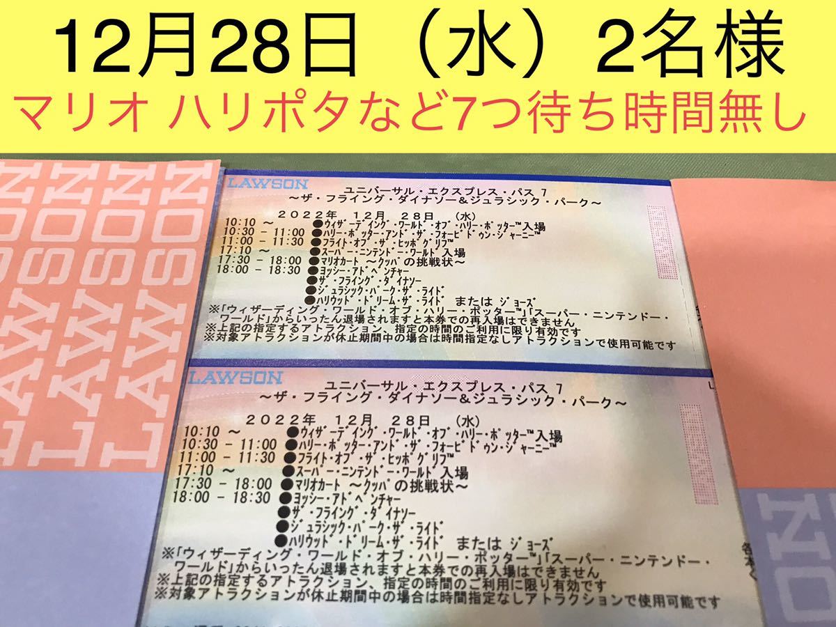 ユニバーサルスタジオジャパンチケット2枚 USJ 入場券 ユニバ