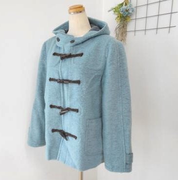 eni.famany FAM Onward . mountain lady's 3 duffle coat wool . light blue series outer 