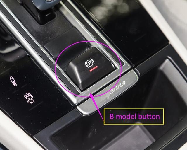 P кнопка ручной тормоз парковка оборудование орнамент покрытие отделка Porsche Macan 2014 Cayenne Panamera 18-22 машина стайлинг интерьер аксессуары 