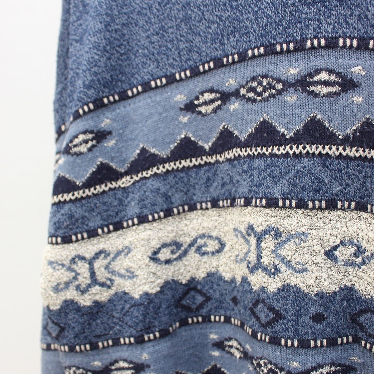EU VINTAGE BRICE 3D DESIGN OVER KNIT/ヨーロッパ古着3Dデザインオーバーニット