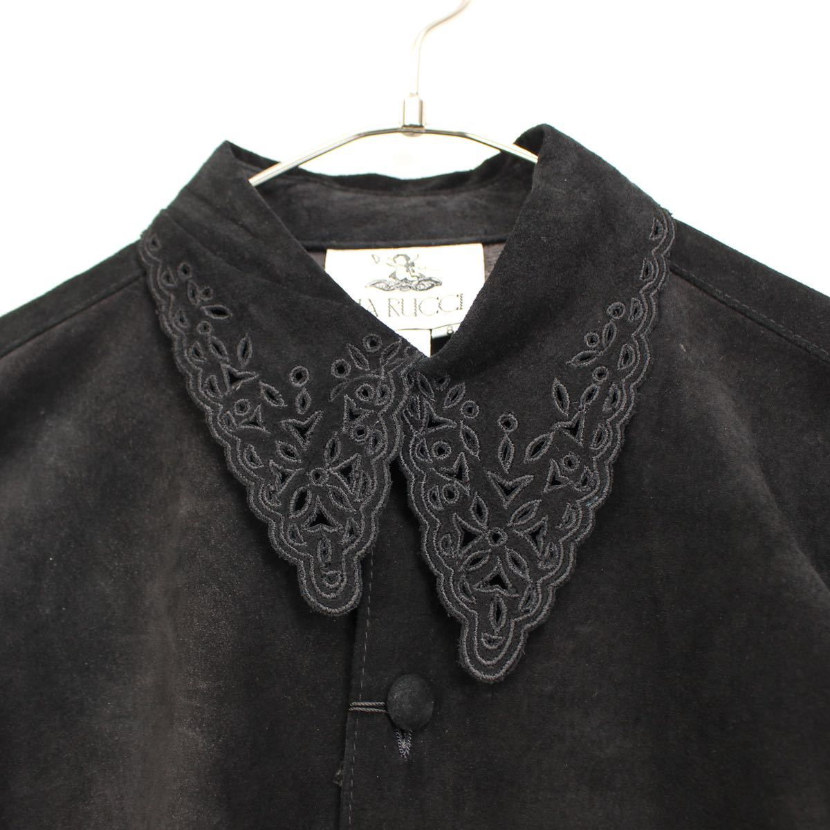 USA VINTAGE PIA Rucci BLACK LEATHER SET UP アメリカ古着ブラック