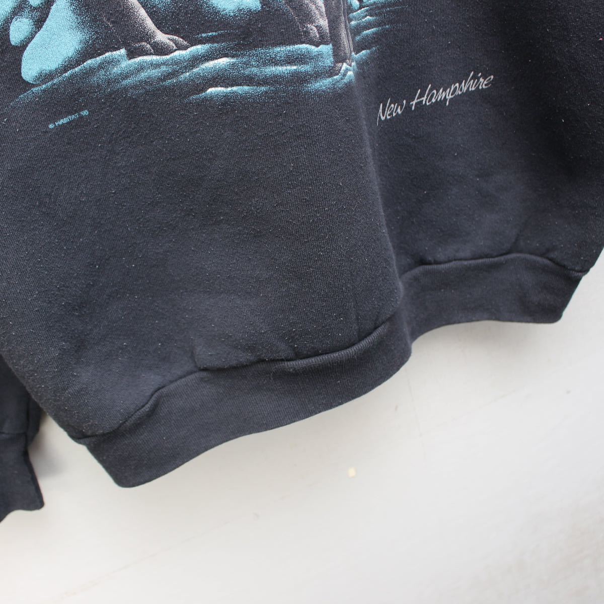 USA VINTAGE FLUIT OF THE LOOM WOLF DESIGN OVER SWEAT SHIRT/アメリカ古着オオカミデザインオーバースウェット_画像9