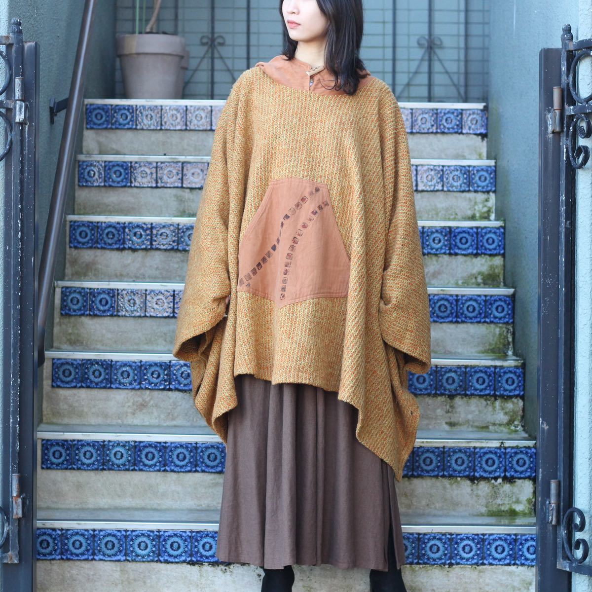 大人気商品 vintage コート ポンチョ マント - ポンチョ