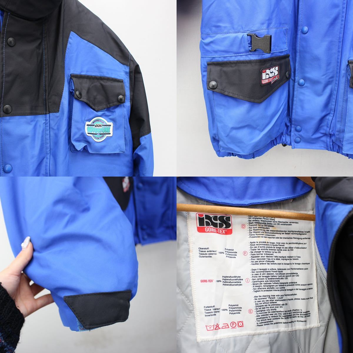 EU VINTAGE IXS GORE-TEX WINDBREAKER MOTO JACKET/ヨーロッパ古着ゴアテックスウィンドブレイカーモトジャケット_画像9