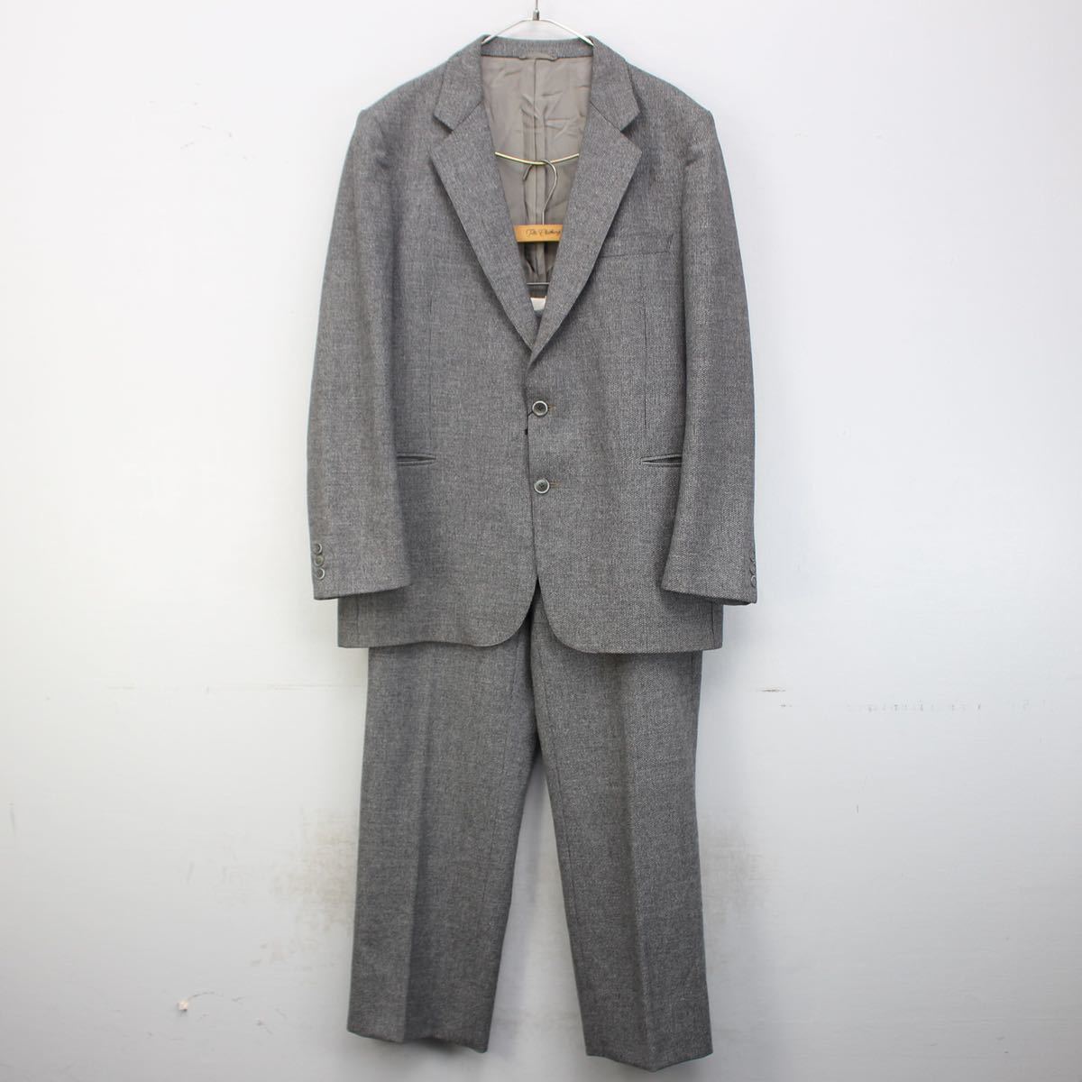 EU VINTAGE CAMAF TWEED SET UP SUIT/ヨーロッパ古着ツイードセットアップスーツ_画像4