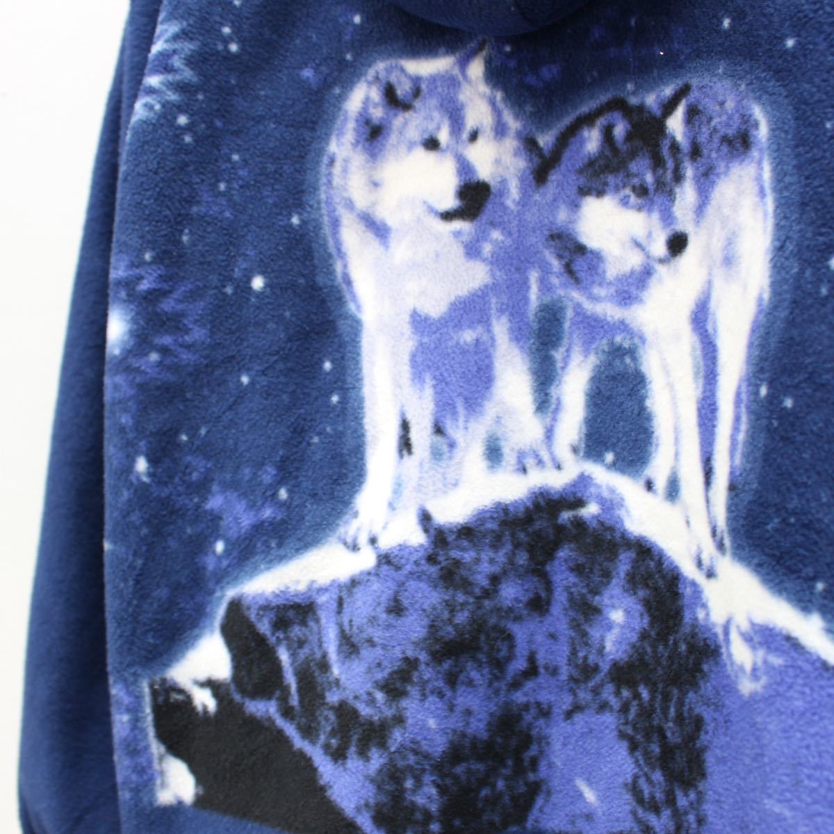 USA VINTAGE アメリカ古着オオカミデザインフリースジャケット USA VINTAGE アメリカ古着オオカミデザインフリースジャケット