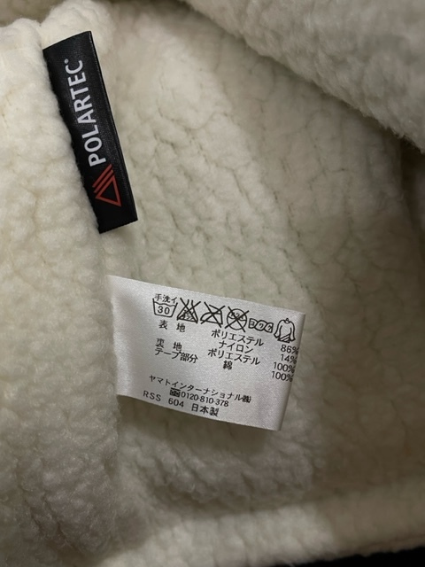 M 中ボア M 黒 防寒 裏起毛 ブラック コート POLARTEC300 ボア M 中ボア M 黒 防寒 裏起毛 ブラック コート POLARTEC300 ボア