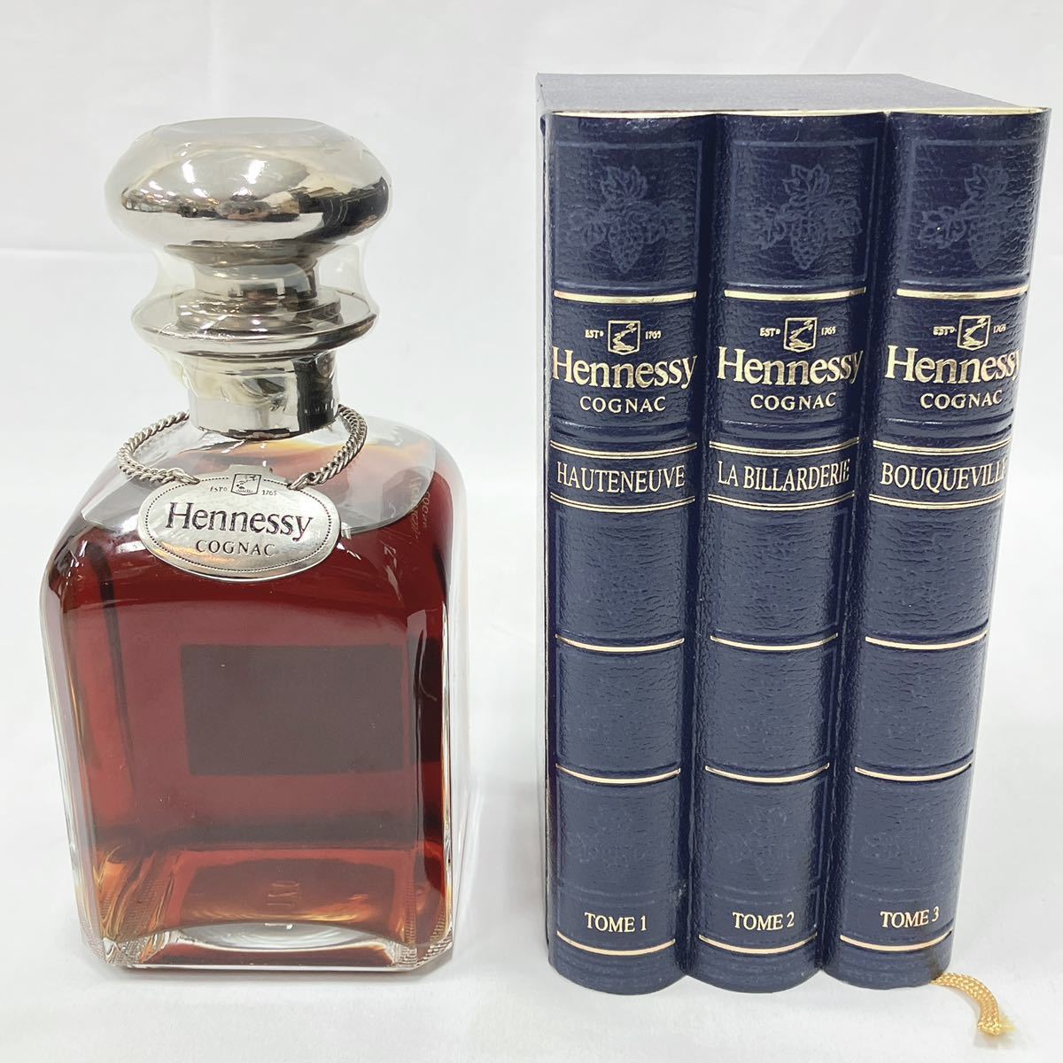 Hennessy ヘネシー シルバートップ ブック型ケース コニャック 新作