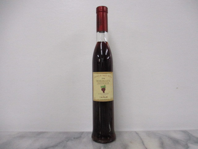 X333/ カミュ ボルドー シュペリウール 赤ワイン CAMUS 350ml 12% 古酒 未開栓_画像1