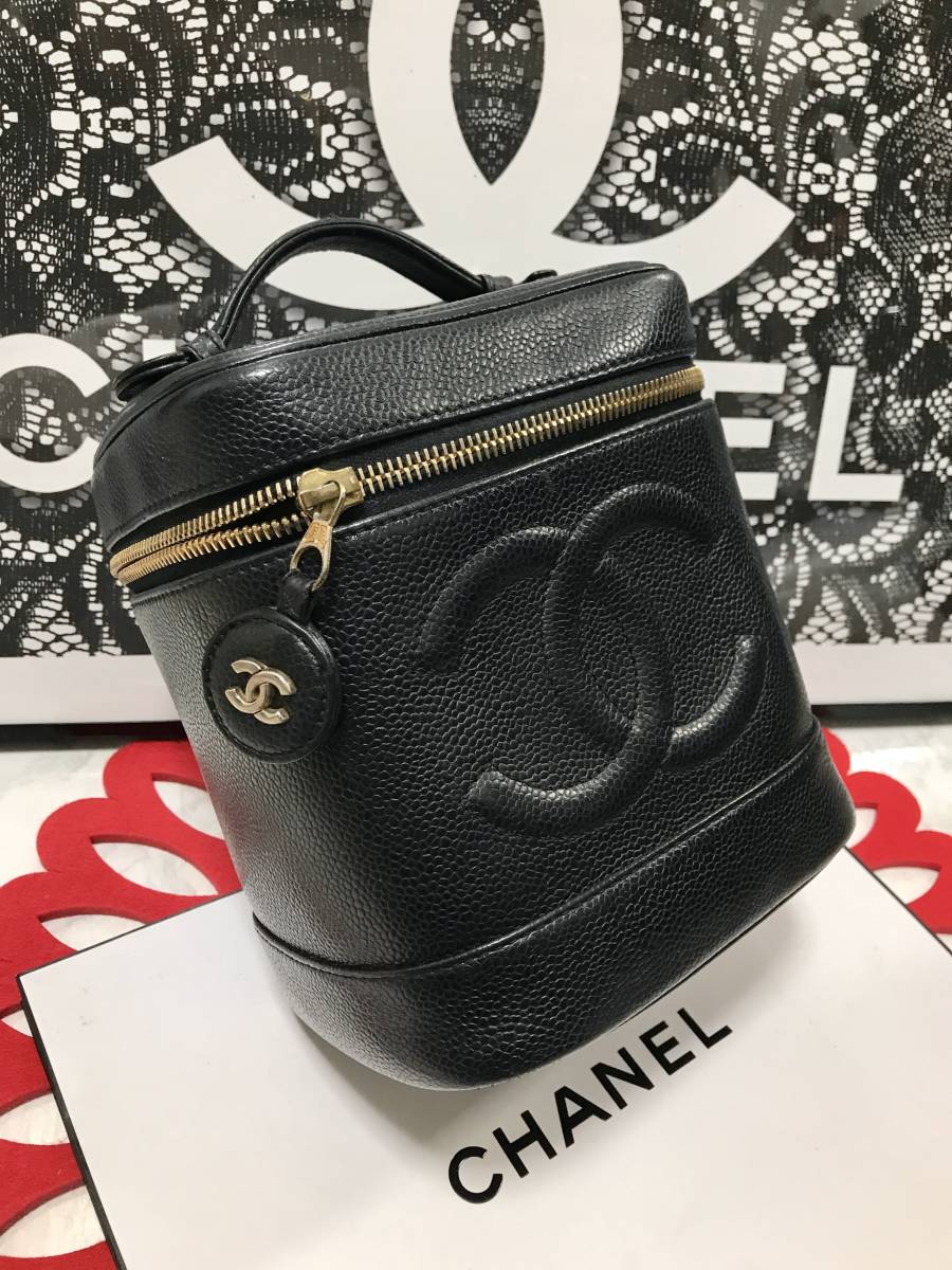 ◇◇ 極上美品 CHANEL ☆ シャネル バニティ ヴァニティ キャビアスキン-