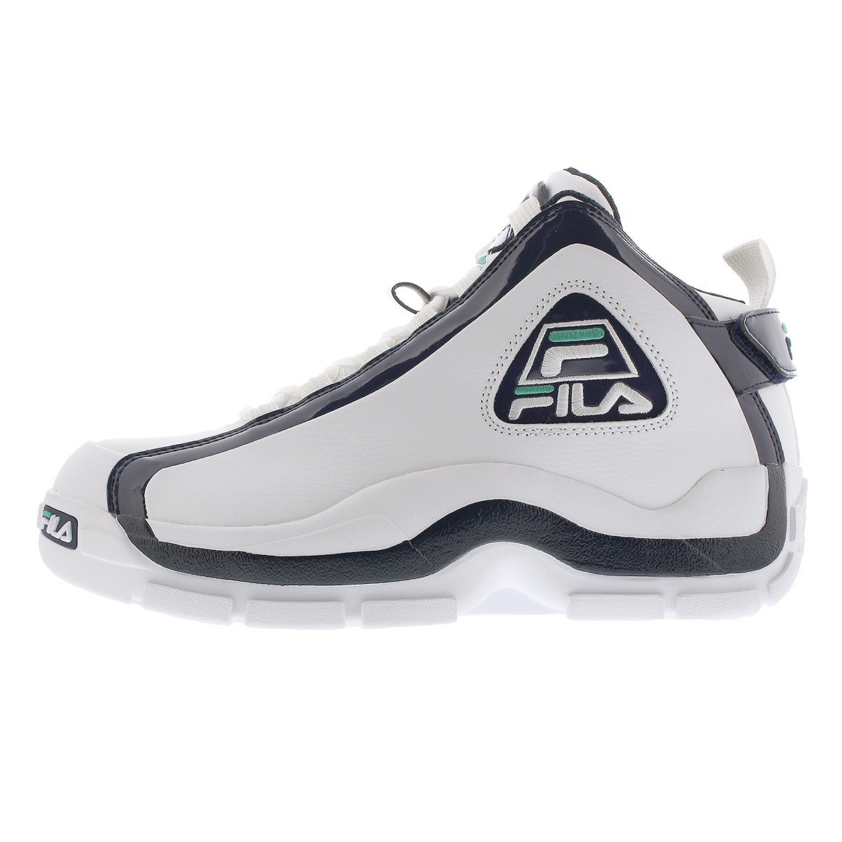 フィラ FILA スニーカー メンズ レディース ユニセックス 通学通勤 グラントヒル 2 GRANT HILL 2 WHITE × NAVY × GREEN F0313-0143 26.0