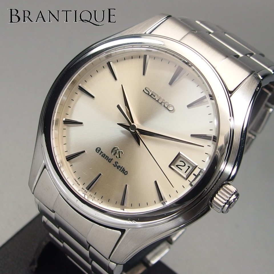 メーカー修理済み】 GRAND SEIKO グランドセイコー GS SBGX005 9F62-0A10 SS QZ 稼働品 電池交換済 デイト メンズ  腕時計 「20204」 