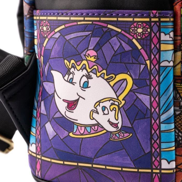 新品未開封 ラウンジフライ ディズニープリンセス 美女と野獣 リュック バックパック Loungefly 海外限定 日本未発売 ミニ アメリカ_画像7