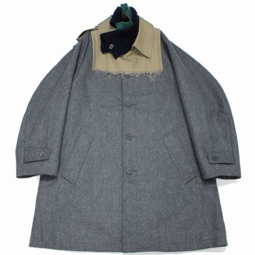 kolor カラー 21AW カシミヤウールメルトン ドッキング コート 3