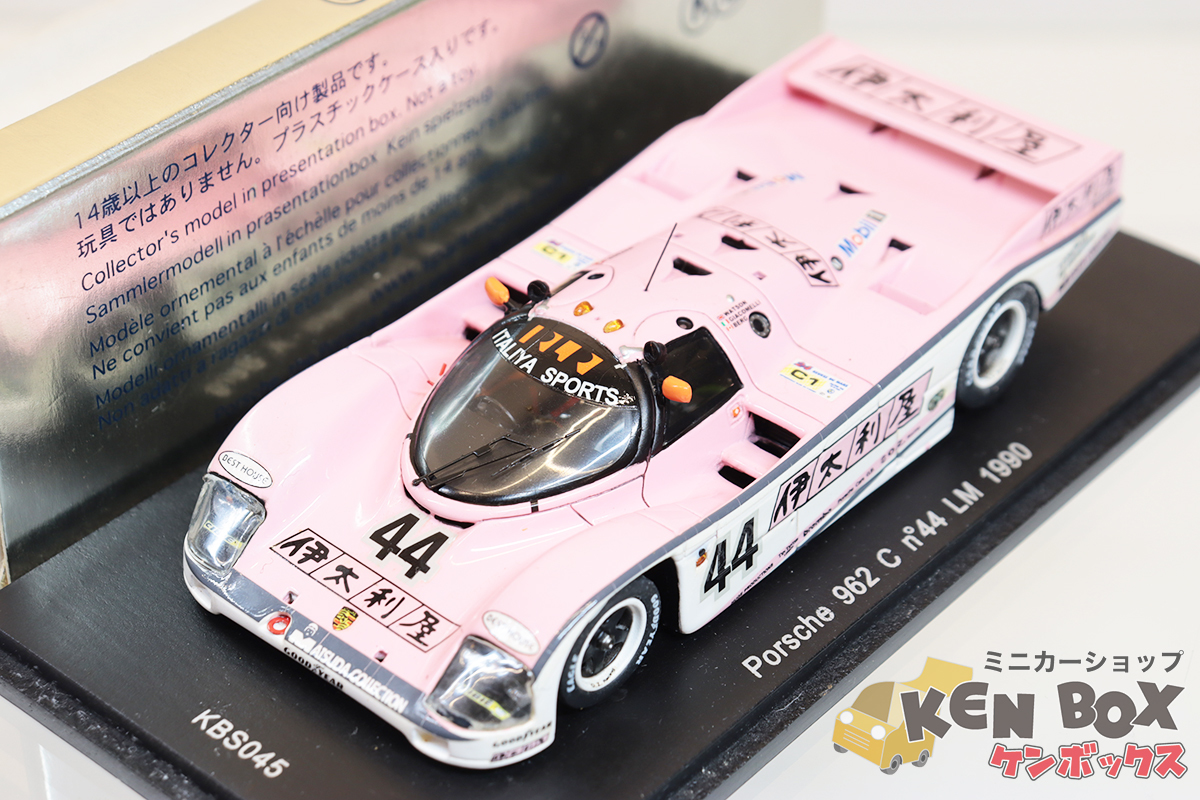【日本産】 スパーク Spark S=1/43 USED KBS045 現状渡し 中国製 Mobil1 伊太利屋 LM1990 n44 C 962 ポルシェ Porsche 乗用車