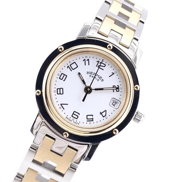 HOT新品 Hermes - エルメス 腕時計 クリッパー CL4.220 白の通販 by