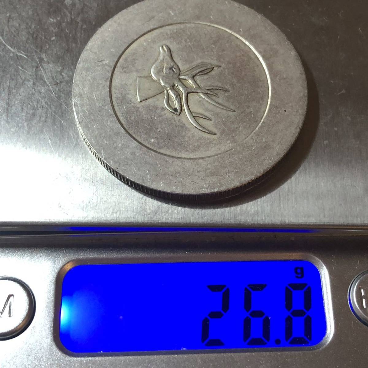 新作入荷中 正銀一兩 鹿頭 清朝銭 台湾渡来銭 雲南省
