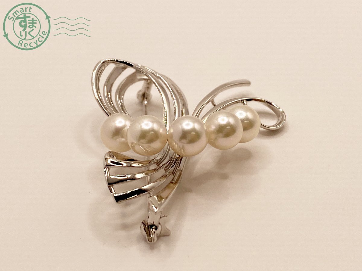 再入荷1番人気 ミキモト MIKIMOTO シルバー アコヤ 充実の品 リボン