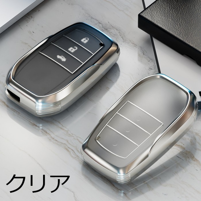 トヨタ TOYOTA TPU キーカバー キーケース クリア 半透明 スマートキー ケース カバー アクセサリー カスタム パーツ_画像2