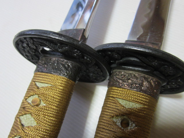 模造刀 2点 まとめ 日本刀 短刀 鞘付き 模擬刀 武具 コレクション 舞台 小道具 コスプレの画像7
