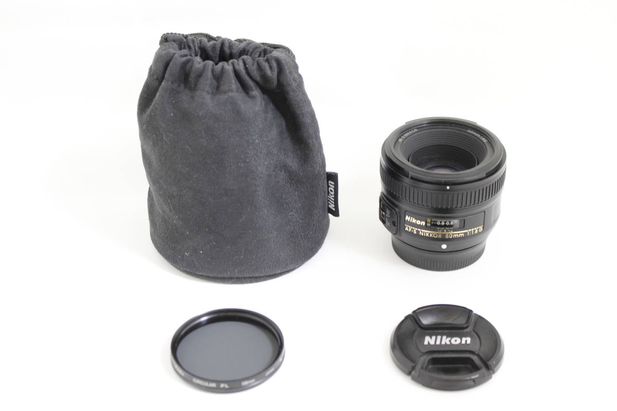 極上品◇Nikon ニコン AF-S NIKKOR 50mm F1.8G◇ポーチ付♪-12 ...
